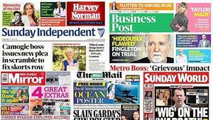 What the papers say: Sunday's front pages What the papers say: Sunday's front pages