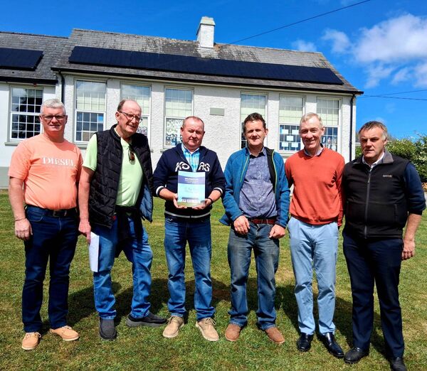 
                        Gabriel Regan, Bernard McLoughlin, Gerry Guckian, Anthony Gilboy, Raymond Molloy, and Frankie Mc Kiernan at the celebrations marking the 75th anniversary of Drumboylan NS. Pic: Noreen Gaffney
                    