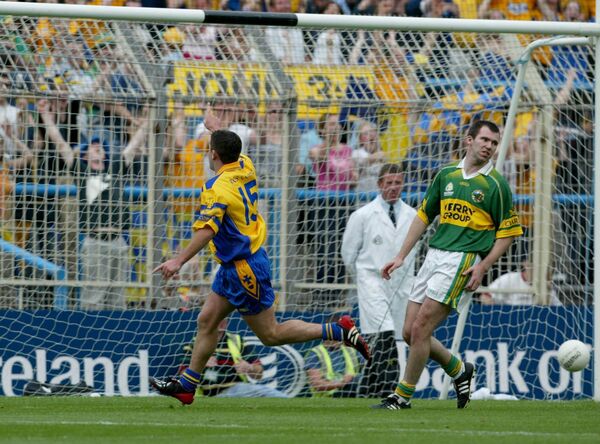 Frankie Dolan celebrates scoring his goal against Kerry into Hill 16 in 2003. Picture: INPHO/Morgan Treacy Frankie Dolan celebrates scoring his goal against Kerry into Hill 16 in 2003. Picture: INPHO/Morgan Treacy