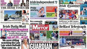What the papers say: Saturday's front pages What the papers say: Saturday's front pages