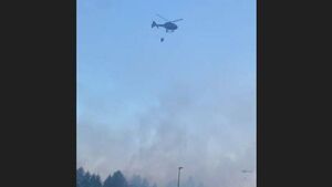 Watch: Air Corps helicopter to assist in tackling West Roscommon wildfire