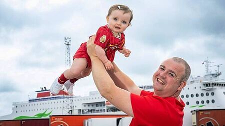 Thousands of Irish fans travel to Liverpool on ferry for title party