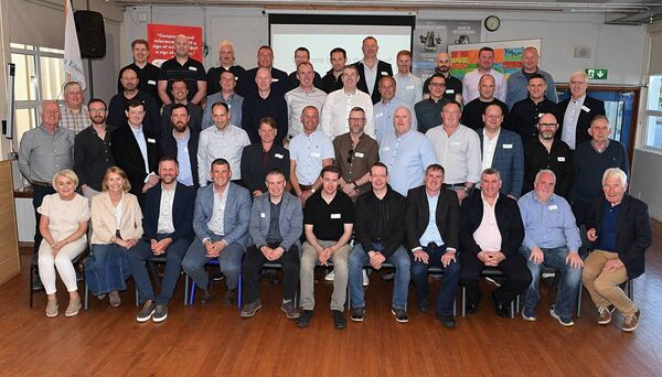 Roscommon CBS pupils from 1995 at a class reunion in the school recently, pictured here with teachers and former teachers. Pic: Gerard O’Loughlin