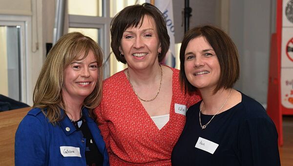 Former Convent of Mercy pupils Caitriona Duignan, Roscommon Town; Rita Sexton, Derrane and Ann Conneally, Athleague. Pic: Gerard O'Loughlin