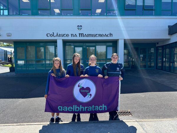 Last week Abbey Community College was awarded the Gaelbhratach for its efforts in promoting the Irish language throughout the school. 