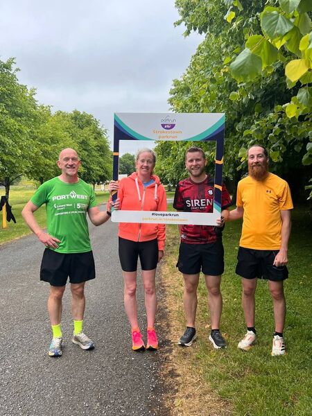 John, Michelle, Tom, and Rob at Strokestown parkrun last weekend.
