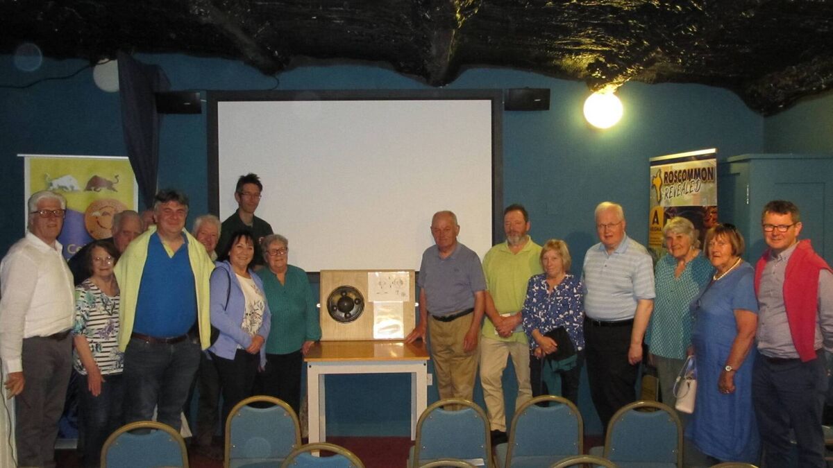 Replica shield presented to Rathcroghan Visitor Centre