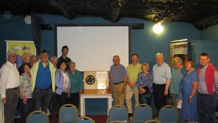Replica shield presented to Rathcroghan Visitor Centre