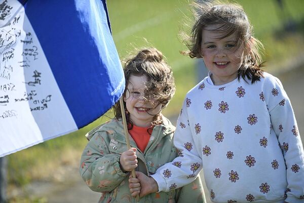 Robyn Quinn and Aideen Beirne supporting St. Dominic's during last Sunday evening's county junior hurling championship final against Four Roads in Creggs. Picture: Gerard O'Loughlin Robyn Quinn and Aideen Beirne supporting St. Dominic's during last Sunday evening's county junior hurling championship final against Four Roads in Creggs. Picture: Gerard O'Loughlin
