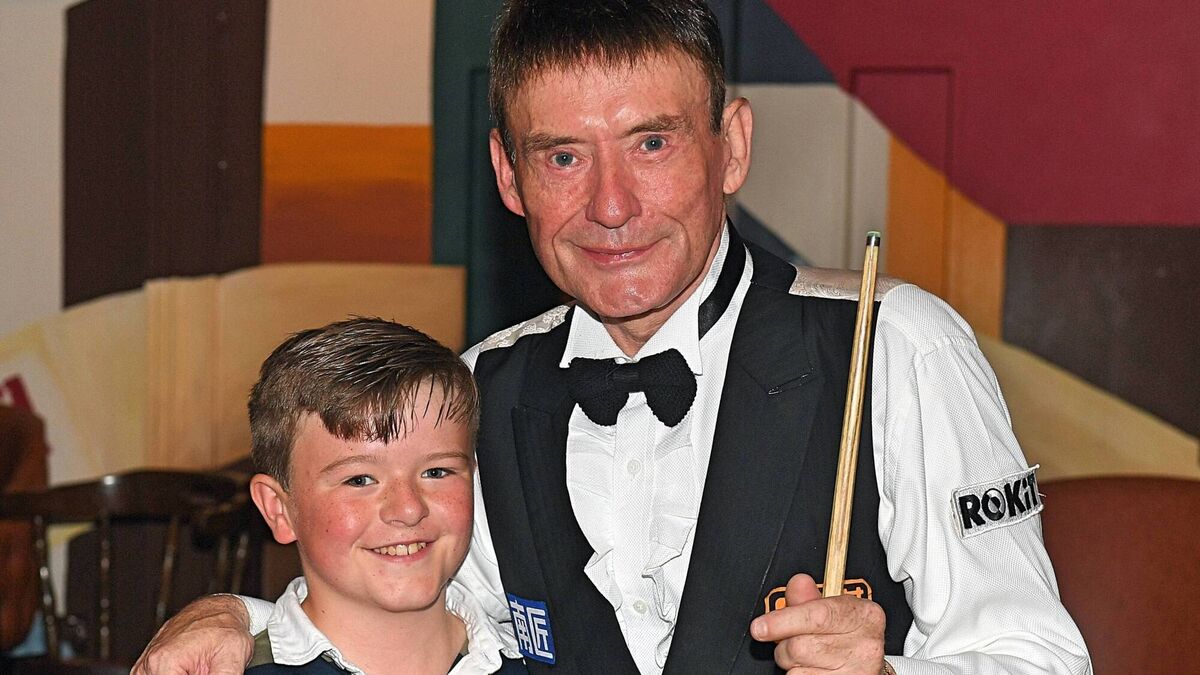 Jimmy Whyte meets Jimmy White at pool exhibition in County Roscommon