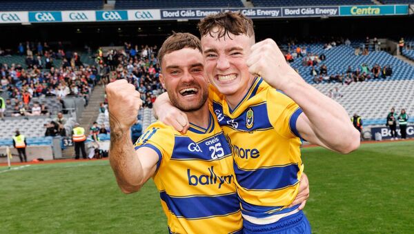 Seán Canning (right) is one of four Roscommon players selected on this week's GAA.ie Hurling Team of the Week. Picture: INPHO/Ben Brady Seán Canning (right) is one of four Roscommon players selected on this week's GAA.ie Hurling Team of the Week. Picture: INPHO/Ben Brady