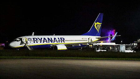 Ryanair flight forced to make emergency landing as nine injured