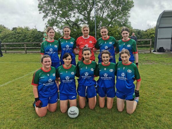 The St. Michael’s/St. Ronan’s junior ladies’ footballers that took part in the Connacht LGFA Junior 7s tournament at the Connacht Centre of Excellence in Bekan on Saturday last. The St. Michael’s/St. Ronan’s junior ladies’ footballers that took part in the Connacht LGFA Junior 7s tournament at the Connacht Centre of Excellence in Bekan on Saturday last.