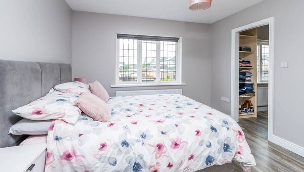The bedrooms are bright and spacious.