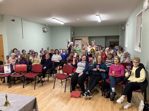 Members of Kilmovee Ladies Club who were delighted with their Easter treats recently. Pic: Maureen Dillon 