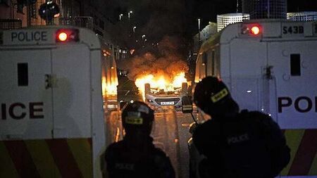 17 police officers injured during second night of violence in Ballymena