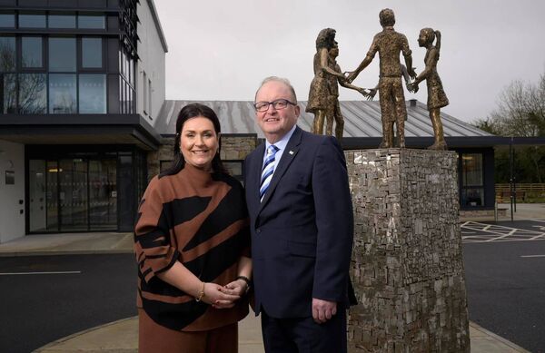 Outgoing chairperson of Mayo Roscommon Hospice Foundation, Mike Smith with Foundation CEO, Martina Jennings. Outgoing chairperson of Mayo Roscommon Hospice Foundation, Mike Smith with Foundation CEO, Martina Jennings.