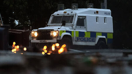 Police come under attack for fourth night in North