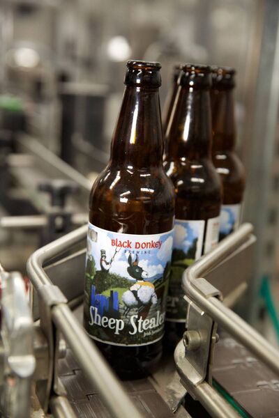 The Black Donkey Sheep Stealers beer. The Black Donkey Sheep Stealers beer.
