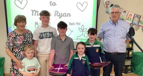 Popular school secretary wished the ‘very best of health and happiness’ on her retirement
