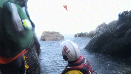 Watch: Howth coast guard carries out rescues after teen falls from cliff