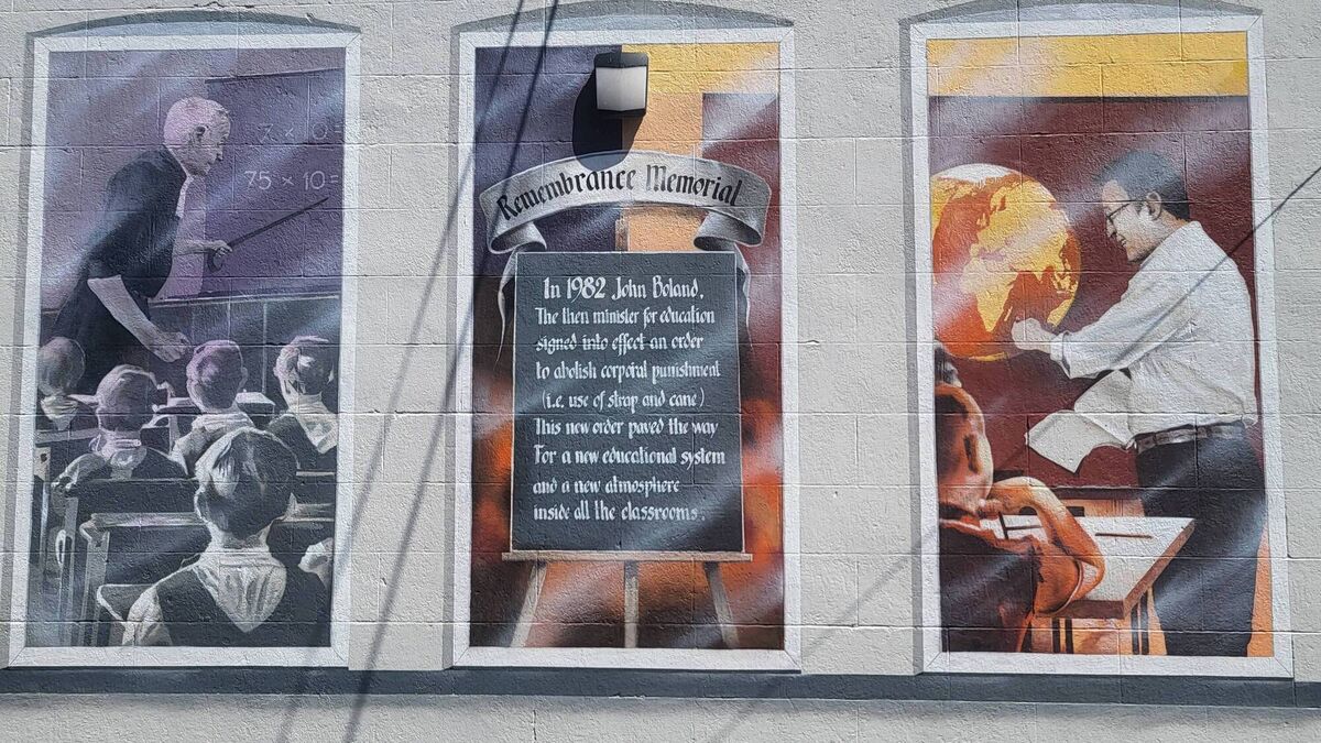 Emotional day as mural recalling an end to corporal punishment in schools is unveiled