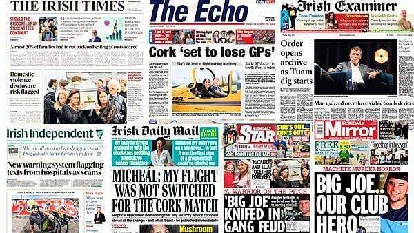 What the papers say: Tuesday's front pages