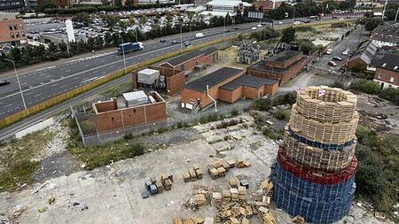 Concern after Loyalist bonfire in Belfast is sited close to electricity substation