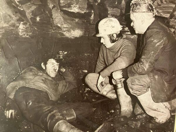 Taking time out. Workers pictured having a break despite the harsh conditions and the numerous rats to be found in the mines. Taking time out. Workers pictured having a break despite the harsh conditions and the numerous rats to be found in the mines.