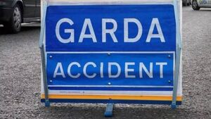 Emergency services at scene of road traffic accident in County Roscommon
