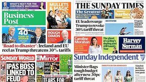 What the papers say: Sunday's front pages What the papers say: Sunday's front pages