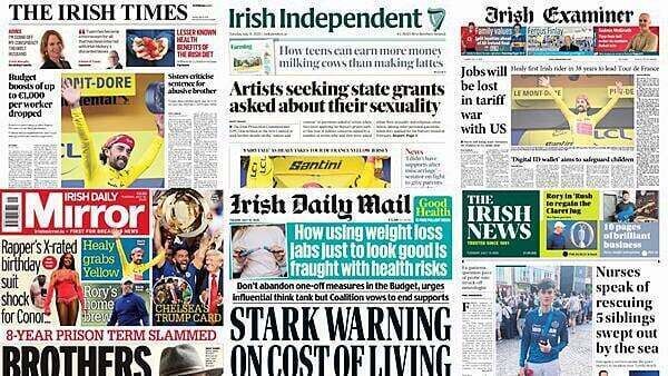 What the papers say: Tuesday's front pages