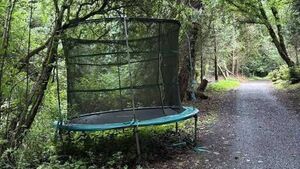 Trampoline dumped in picturesque County Roscommon park