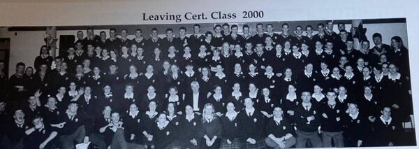 The Class of 2000 from Castlerea Community School.