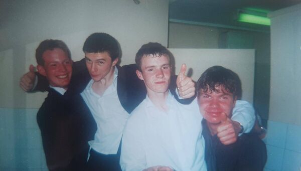 Ian Staunton, Kevin Dolan, Patrick Hester and Gerard Coughlan having a good night.