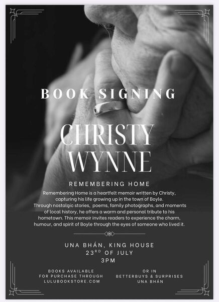 ‘Remembering Home’ is a heartwarming memoir by local man Christy Wynne.