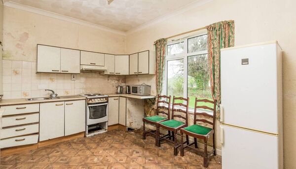 The residence is in need of full refurbishment but boasts a solid structure.