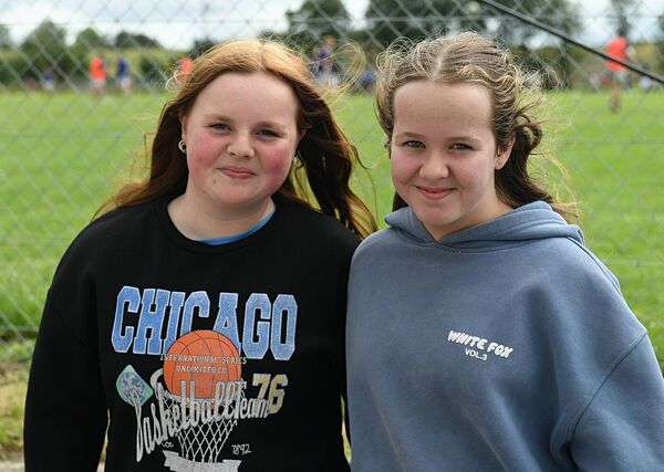 Amy Hannon and Emma Flynn, Tulsk, at the recent O'Gara Cup final against Éire Óg in Tulsk. Picture: Gerard O'Loughlin