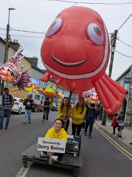 Colour on the streets of Castlerea as the town's Rose Festival got underway with the opening parade. Pic: Liam Reynolds