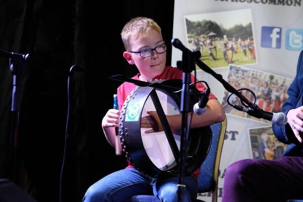 One of the young musicians pictured at the opening night of the 45th O'Carolan Harp Festival and Summer School. Pic: David Knight