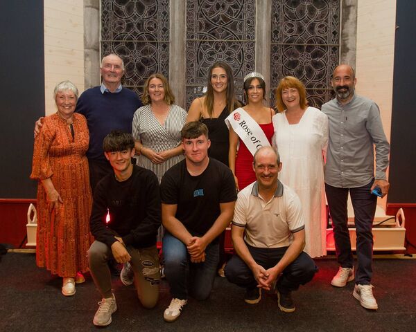 The 2025 Rose of Castlerea Saoirse Webb pictured with her family. Back row: Angela Webb (grandmother), Peter Mahon (grandfather), Caroline Webb (mother), Aine Webb, Miriam Gannon, Pat Webb and front Matthew Webb, Ruairí Webb, and Michael Webb (father). The 2025 Rose of Castlerea Saoirse Webb pictured with her family. Back row: Angela Webb (grandmother), Peter Mahon (grandfather), Caroline Webb (mother), Aine Webb, Miriam Gannon, Pat Webb and front Matthew Webb, Ruairí Webb, and Michael Webb (father).