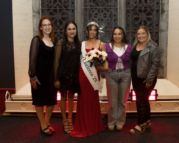 The 2025 Rose of Castlerea Saoirse Webb, sponsored by Lyons Mace, with Hemily Martins, Jessica Olivera, Nicole Noonan and Shannon McHugh - Lyons MACE. The 2025 Rose of Castlerea Saoirse Webb, sponsored by Lyons Mace, with Hemily Martins, Jessica Olivera, Nicole Noonan and Shannon McHugh - Lyons MACE.