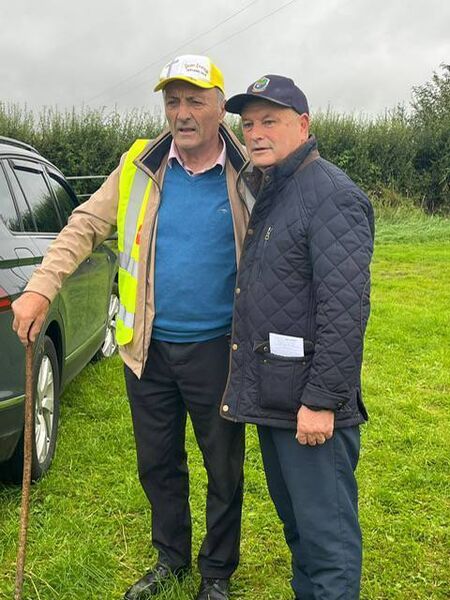 Richard Finan and Richard Thompson attending the Bóthar Bhrochaid dawn pilgrim walk to Emlagh.