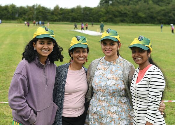 Jennifer and Renju Mathew with Bincy and Rajin George, all Castlerea, at Roscommon Town Cricket Club's first-ever cricket tournament in the town. Pic: Gerard O'Loughlin