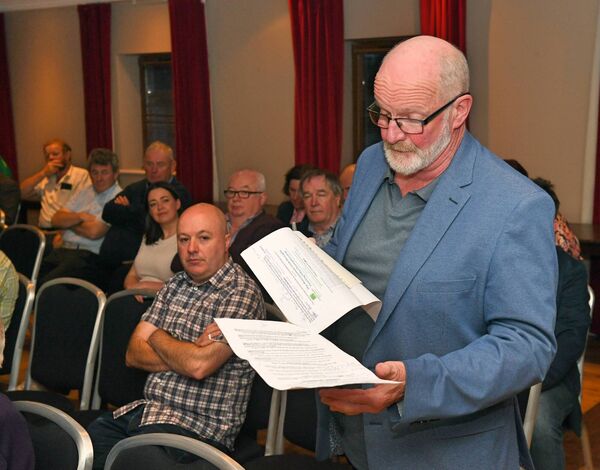 Noel Hanlon has charge of the horse section at Roscommon Agricultural Show. He was speaking at the show's launch on Thursday in Hannon's Hotel. Pic: Gerard O’Loughlin