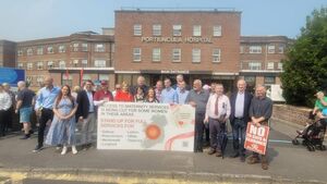 2,000 people turn out for  Portiuncula Hospital protest