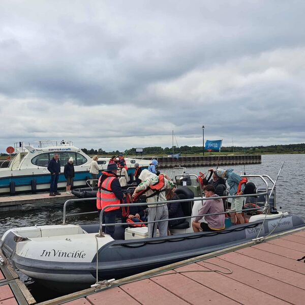 One of the more popular events that took place during Heritage Week was the walk, talk and boat tour of Portrun Bay.