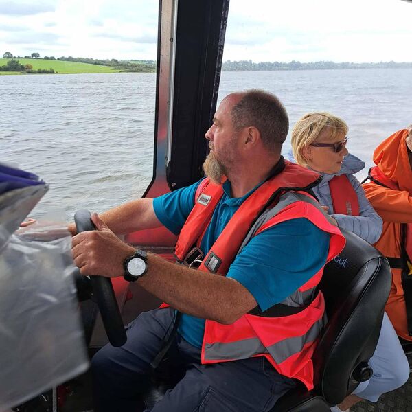 A boat tour of Portrun Bay was organised by the local Portrun Development Association, in conjunction with the Lough Ree Access For All initiative.