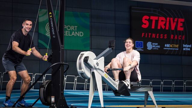 James McCarthy and Aoife O'Rourke at the Sport Ireland Campus to launch the inaugural Strive Fitness Race Picture: INPHO/Laszlo Geczo <p>James McCarthy and Aoife O'Rourke at the Sport Ireland Campus to launch the inaugural Strive Fitness Race Picture: INPHO/Laszlo Geczo</p>