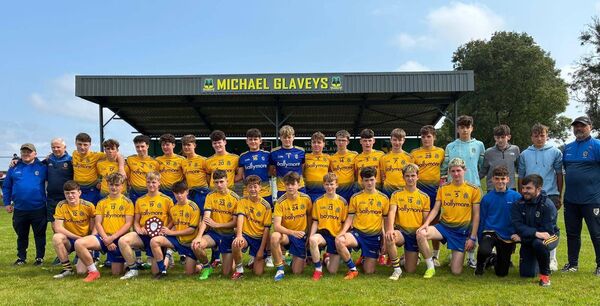 The Roscommon U-15 football panel and management that captured the Dermot Earley Memorial Shield in Peadar Earley Memorial Park, Ballinlough. The Roscommon U-15 football panel and management that captured the Dermot Earley Memorial Shield in Peadar Earley Memorial Park, Ballinlough.